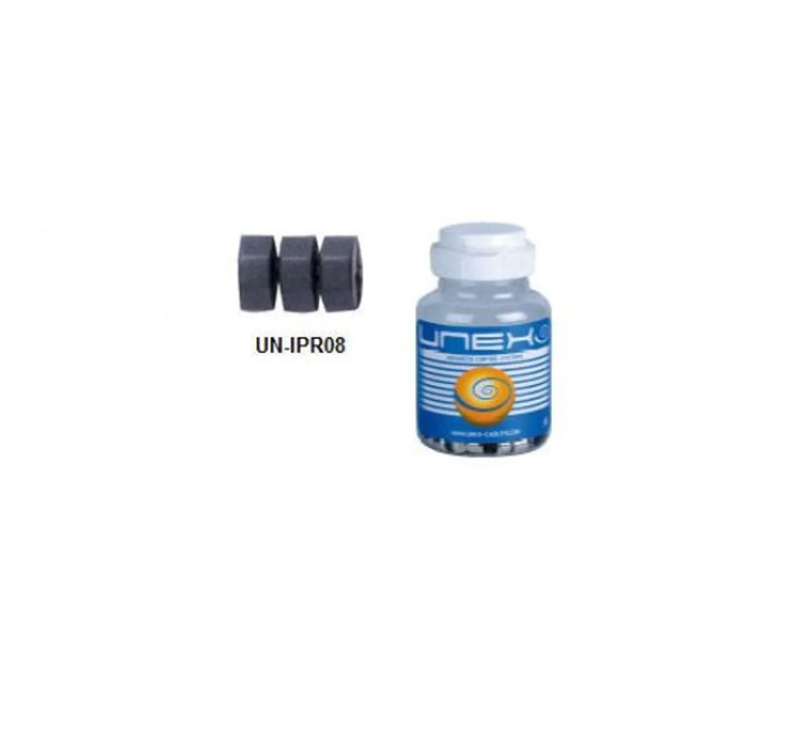 BOLITAS ANTIVIBRACION UNEX 1.45 BOTE 200 PCS