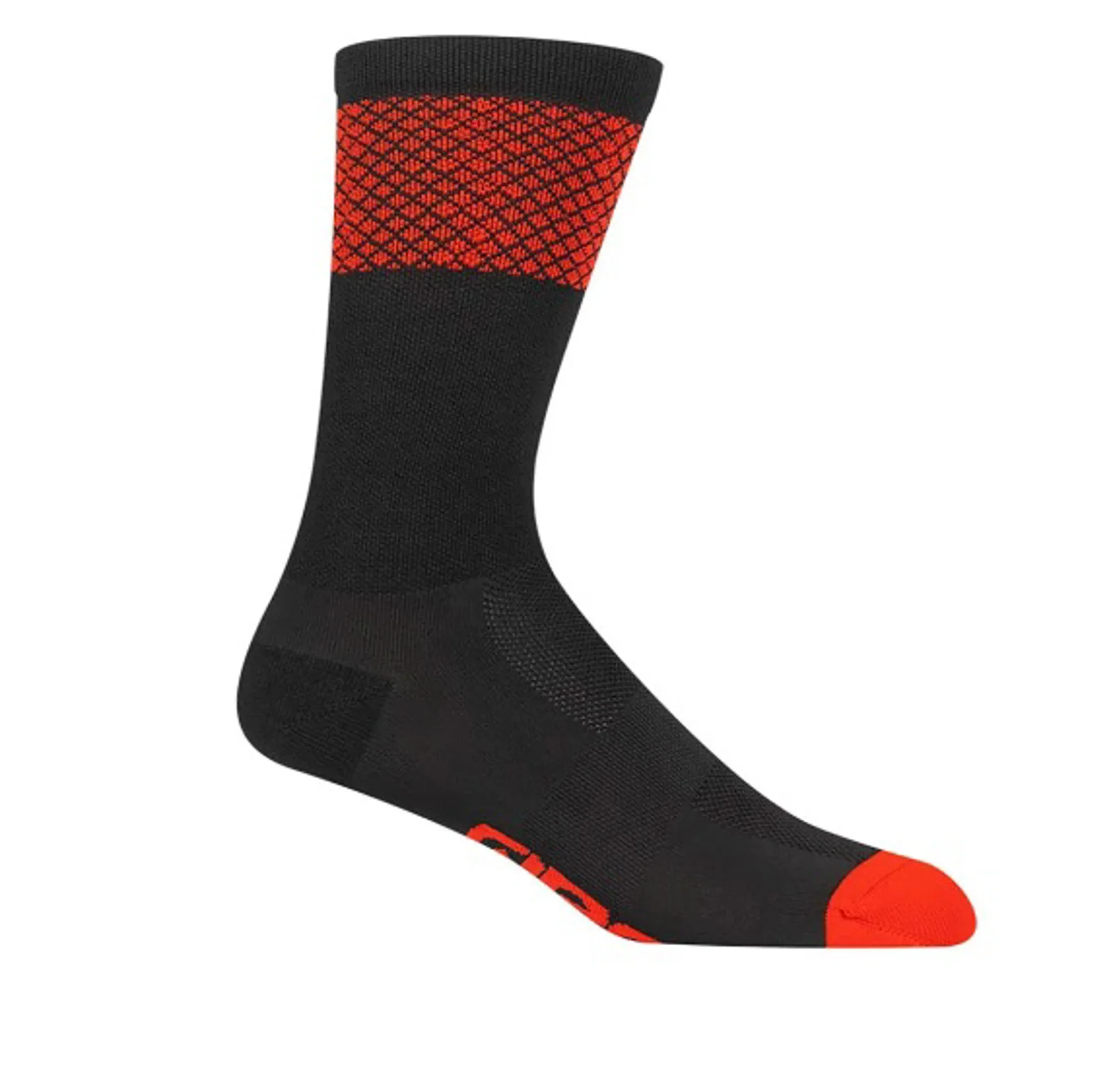 CALCETINES GIRO COMP HIGH RISE NEGRO/ROJO M