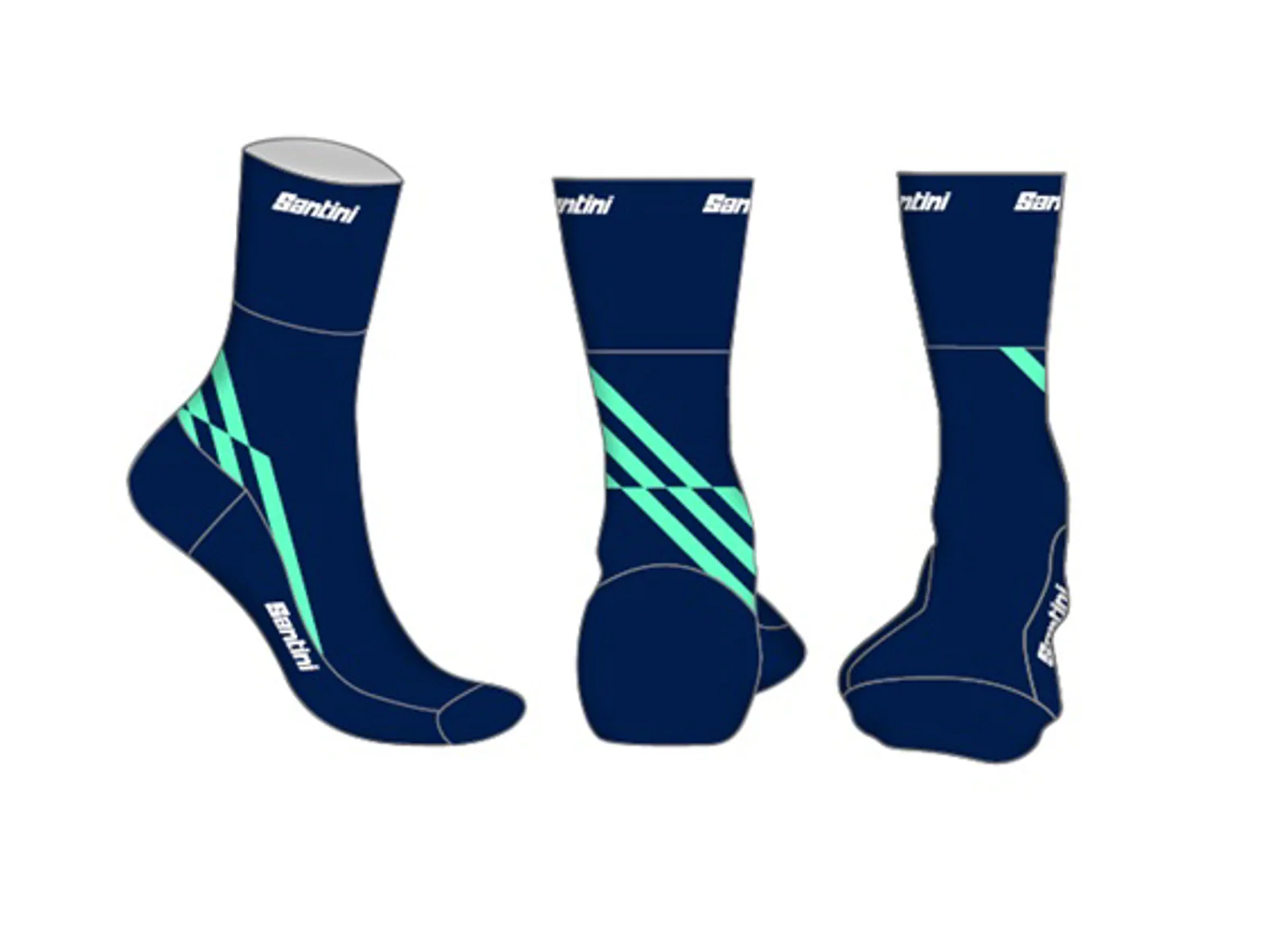 CALCETINES SANTINI HERO ACQUA XS/S 36-39