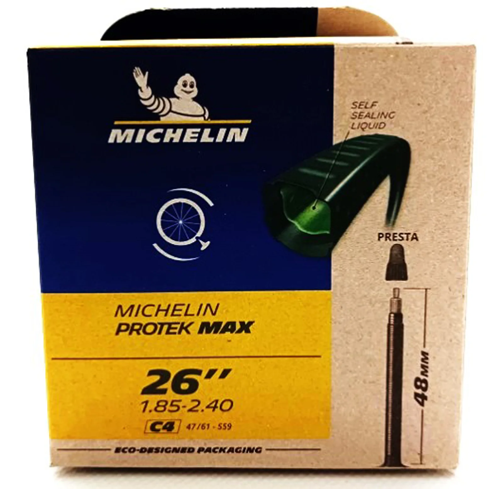 CAMARA MICHELIN PROTEK MAX 26X1.85/2.40 PRESTA 48 MM