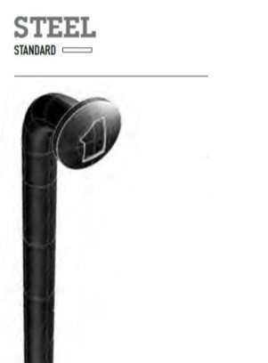 RADIO MACH1 276X2 ACERO NEGRO