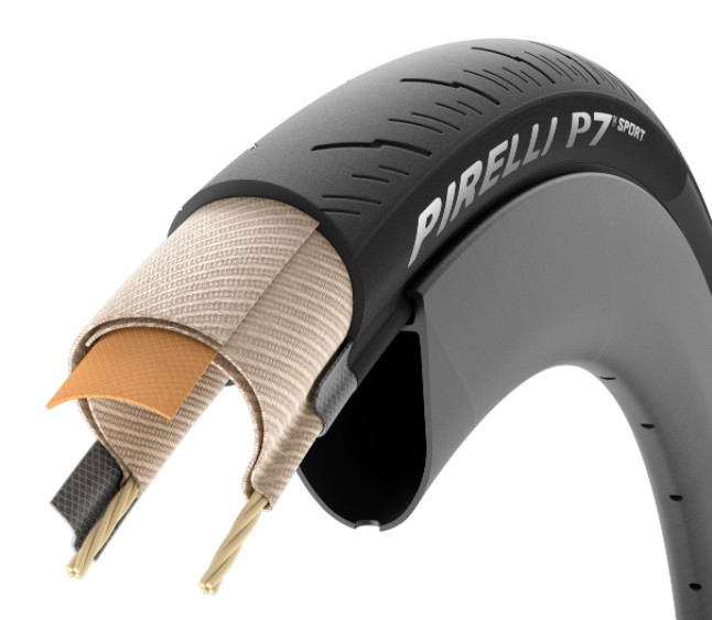 CUBIERTA PIRELLI P7 SPORT 700X28 NEGRO PLEGABLE