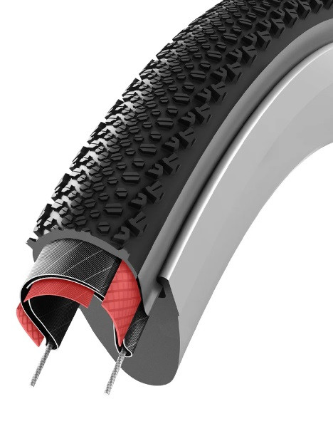 CUBIERTA VITTORIA TERRENO T50 MIXED GRAVEL ENDURANCE 700X40 TLR MARRON