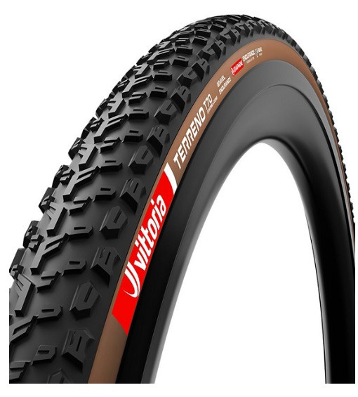 CUBIERTA VITTORIA TERRENO T70 GRAVEL 700X45 TLR NEGRO/MARRON