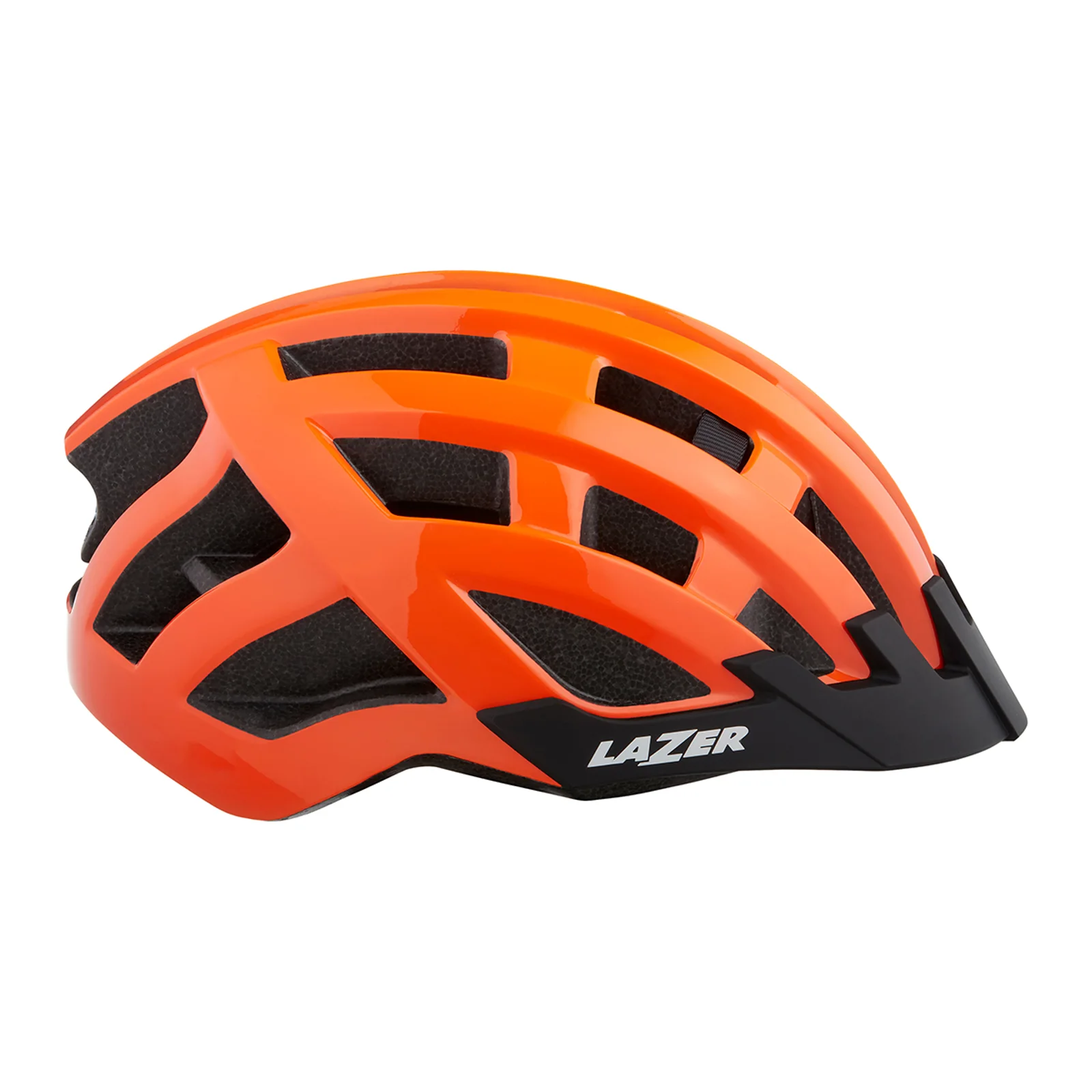 CASCO LAZER COMPACT NARANJA BRILLO UNITALLA
