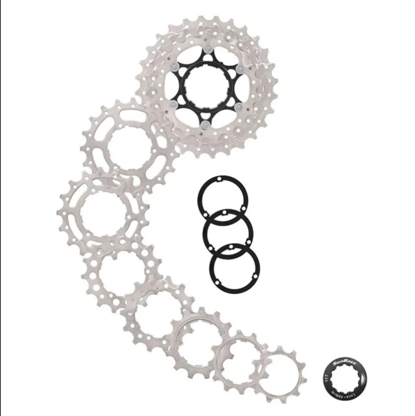 CASSETTE SUNRACE 10V RS0 11/28 PLATA