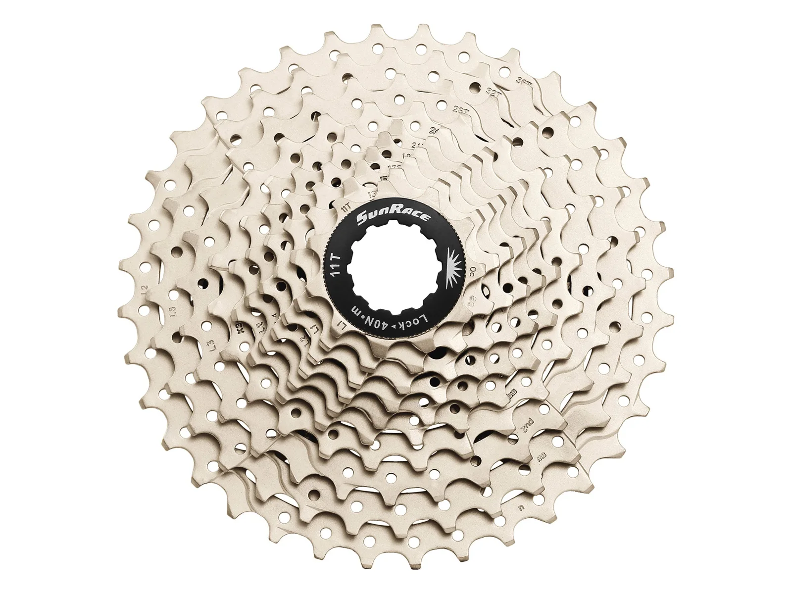 CASSETTE SUNRACE 10V RS1 11/32 PLATA