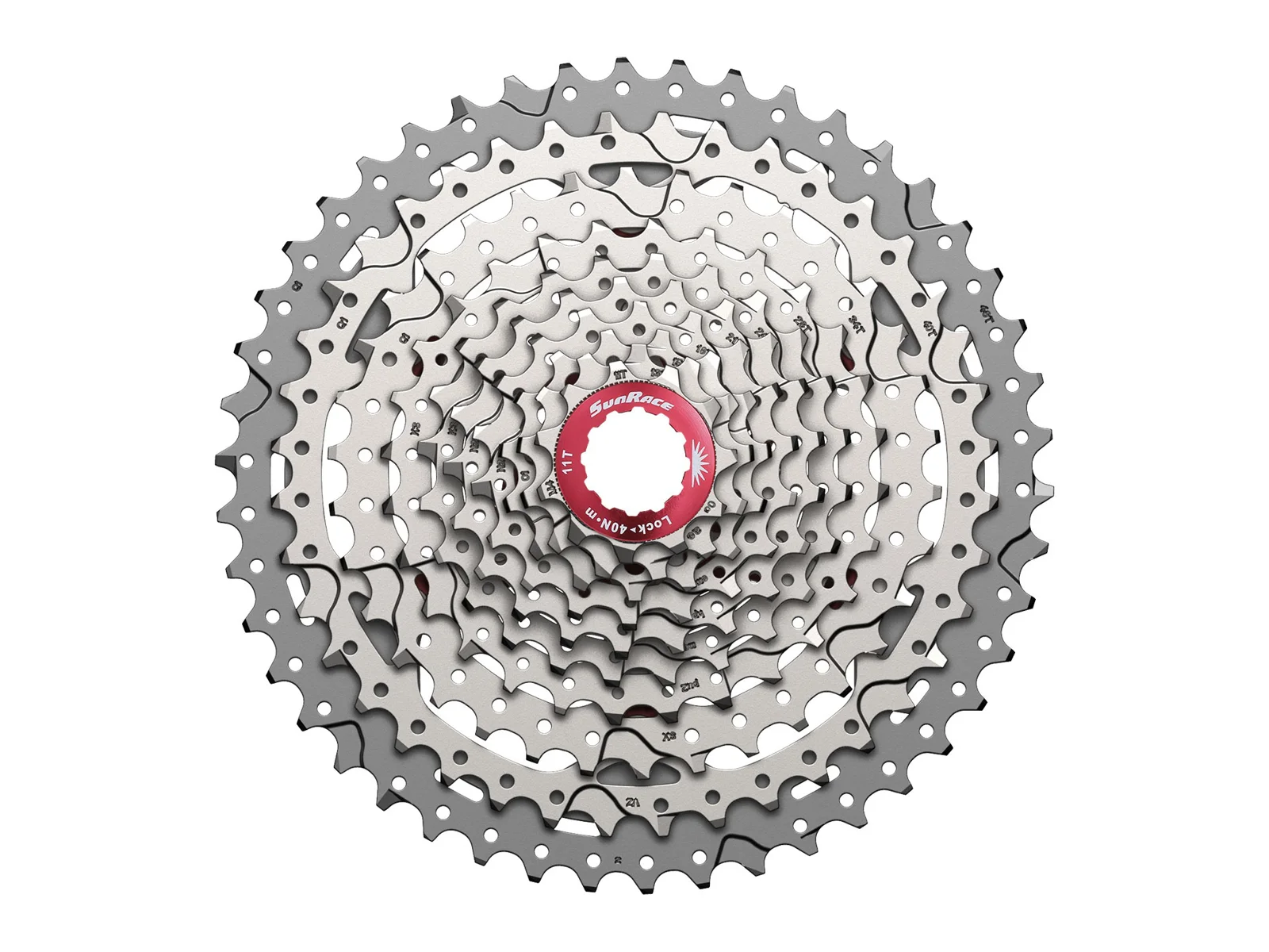 CASSETTE SUNRACE 10V MX3 11/46 PLATA