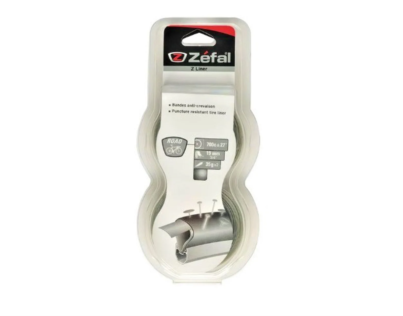 CINTA ANTIPINCHAZOS ZEFAL Z LINER CARRETERA 700/27" GRIS 19MM