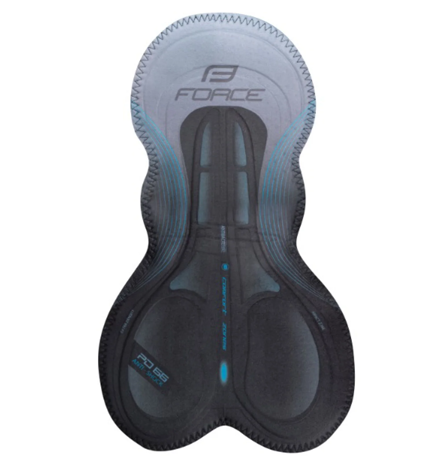 CULOTTE FORCE CORTO FB51 NEGRO/BLANCO L