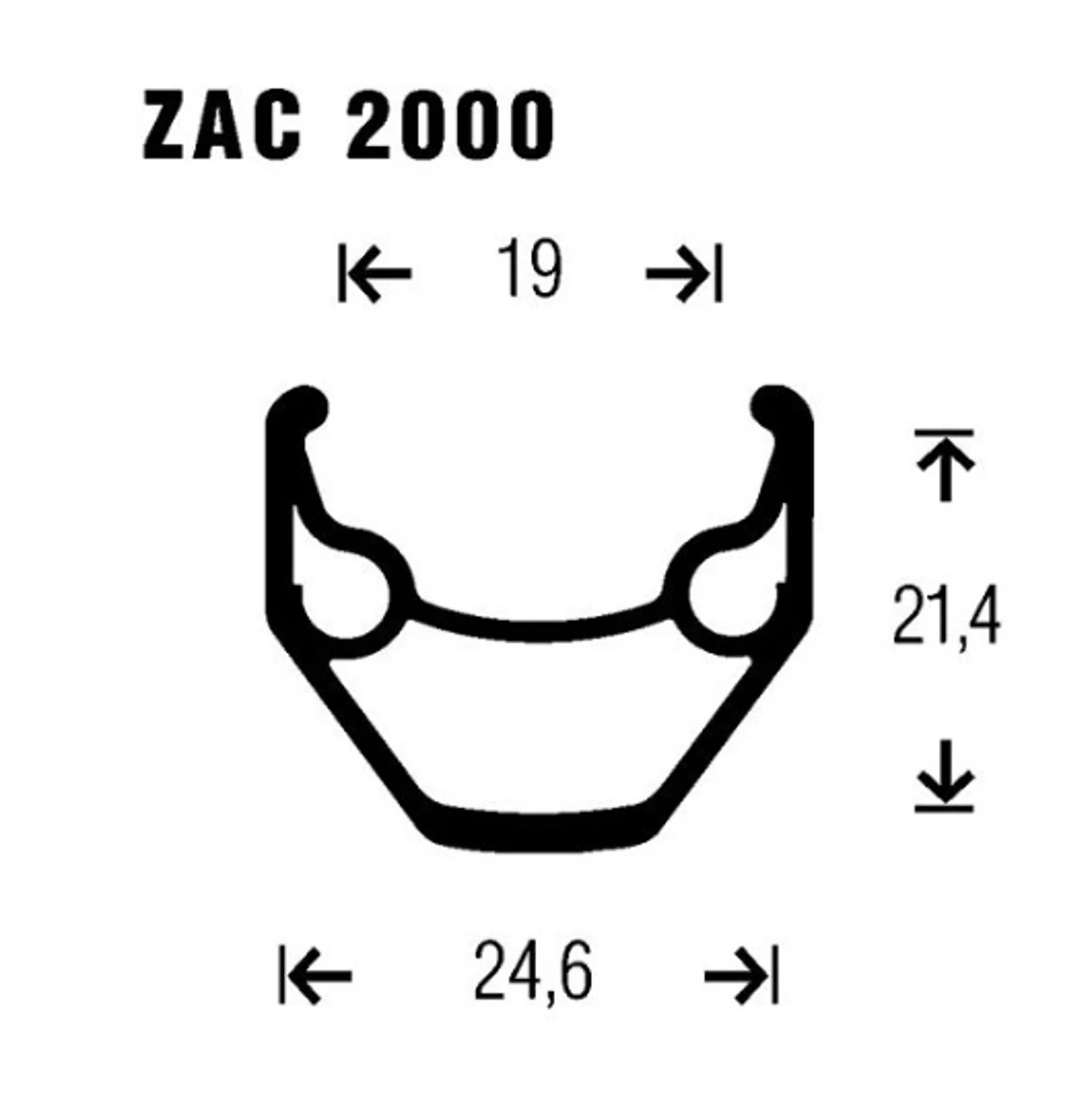 RUEDA DELANTERA GURPIL ZAC 26" DISC 6T NEGRO