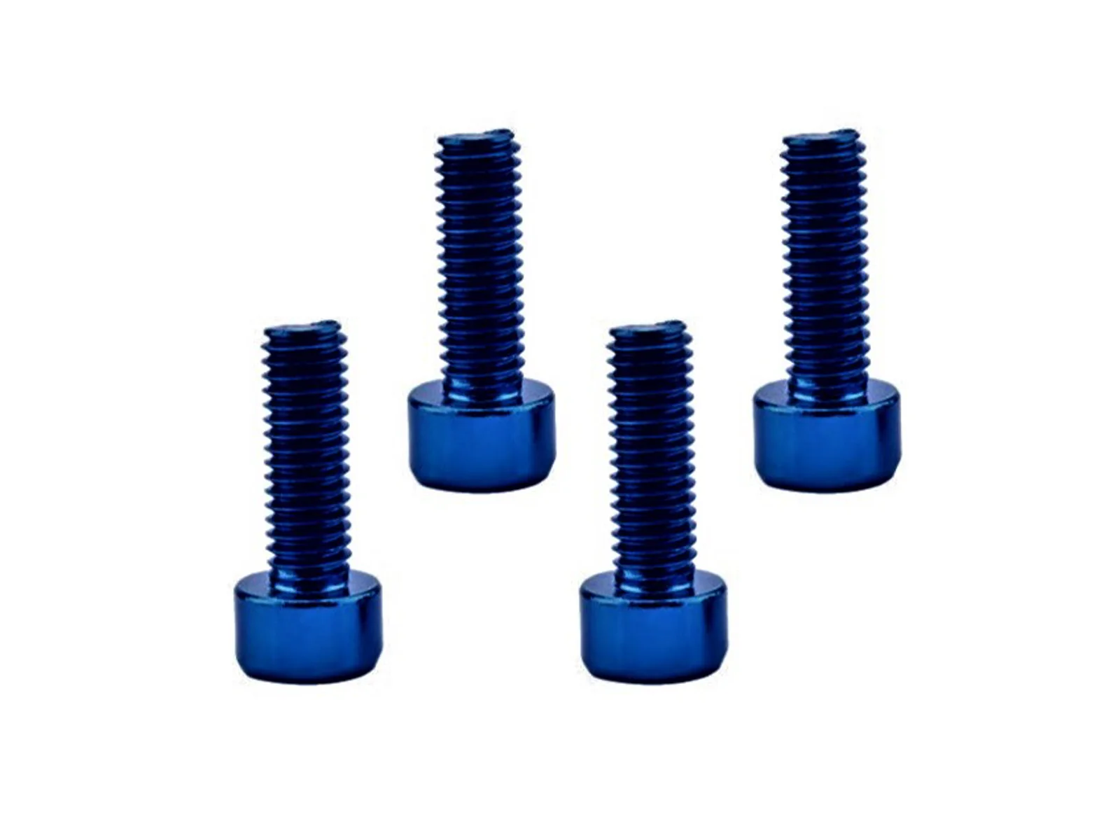TORNILLOS PORTABIDON COLOURY ALU AZUL PACK 4