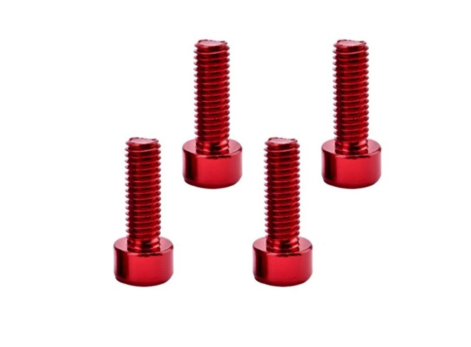 TORNILLOS PORTABIDON COLOURY ALU ROJO PACK 4