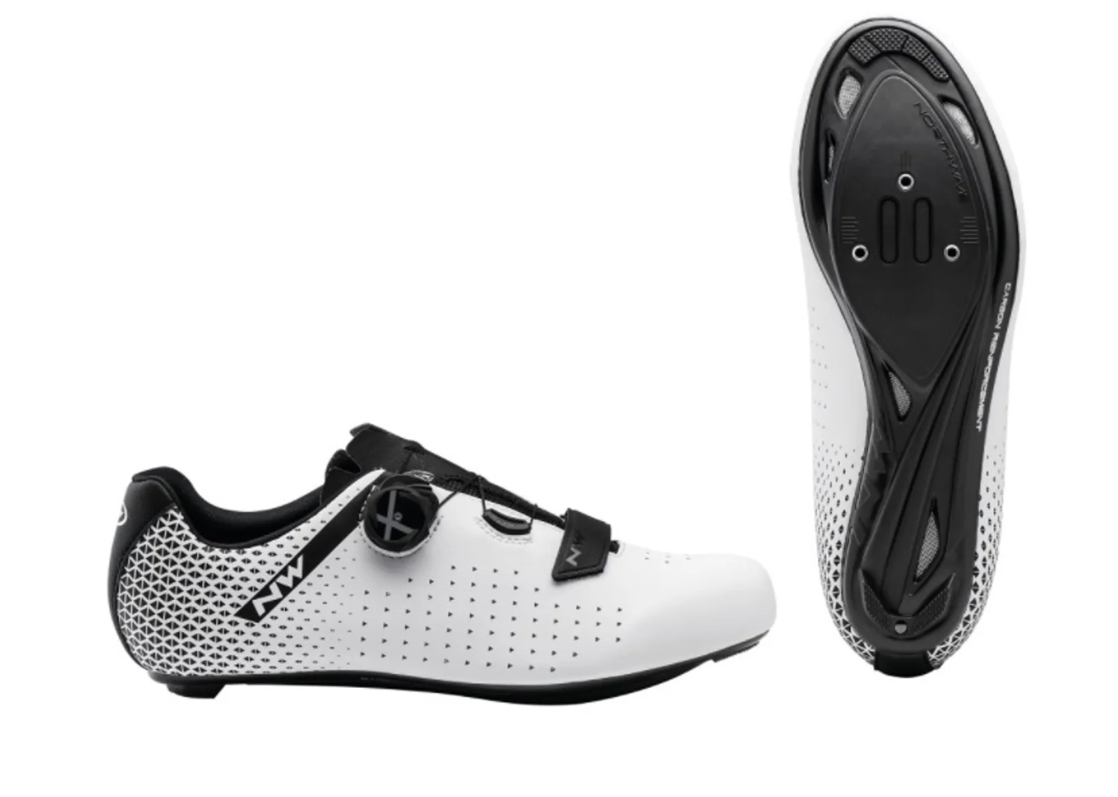 ZAPATILLAS NORTHWAVE CORE PLUS 2 43 BLANCO/NEGRO
